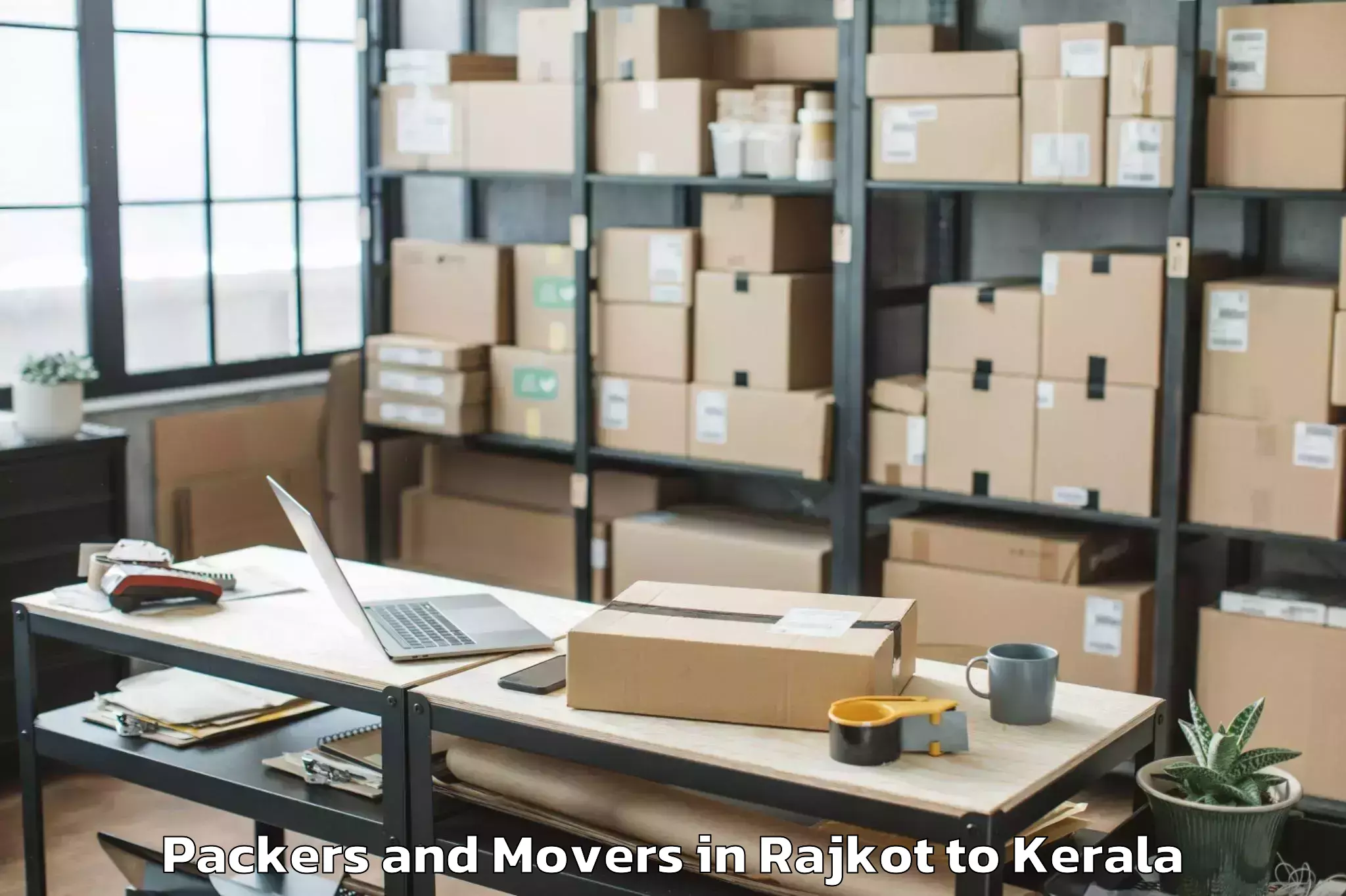 Book Rajkot to Chirayinkeezhu Packers And Movers Online